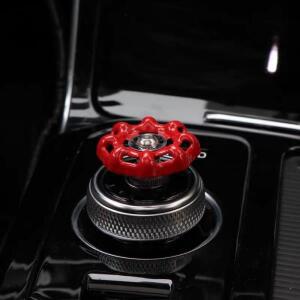 자동차  스위치 밸브 수정 원 키 스타트 카 센터 컨트롤 노브 금속 장식 기어 레버