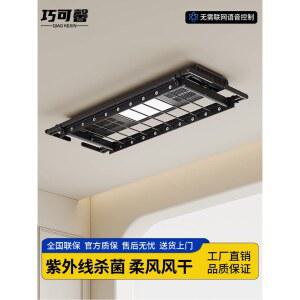 전동빨래건조대 가정용 건조대 천장형 블랙 무선/대형