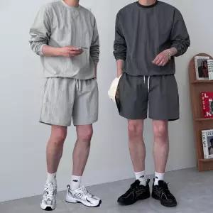 1+1 우븐셋업 우븐트레이닝세트 남자여름트레이닝복