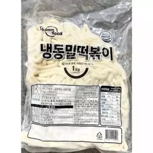 밀떡볶이떡 토담 누들떡 1K X 5 식당용 즉석 밀떡뽁이떡 분식 떡볶기 밀떡 식당 판밀떡볶이 밀떡볶이 음식