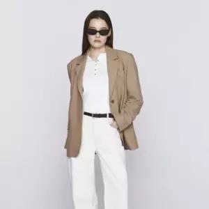 백화점 지오다노 우먼 오버핏 블레이저 05376503 싱글 심플 자켓 376503