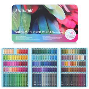 프로 유성 색연필 180/240/300/520색 세트 생생한 색상의 아티스트용 소프트 코어 드로잉 스케치 쉐이딩에