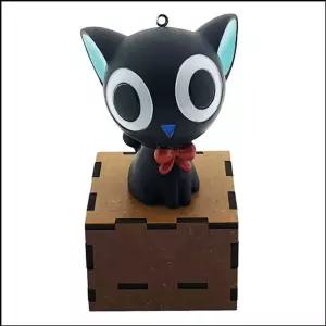 회전 핸드메이드 오르골 검은 고양이 4곡 중 선택 1