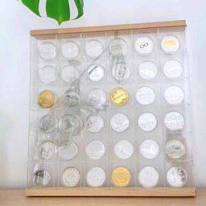 릴 코인거치대 수집 받침대 진열대 피규어 메달 전시대 기념 투명