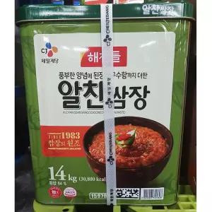 알찬쌈장( 14K)업소용 바베큐 대용량 양념장 고기 고기용 쌈밥용 식당용 업소용 다용도