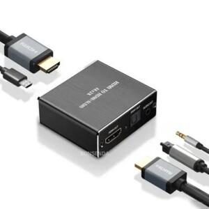 4Kx2K HDMI 오디오 추출기 분배기 광 TOSLINK SPDIF 3.5mm 출력 컨버터 TV 박스 PC 플스호환 노트북용