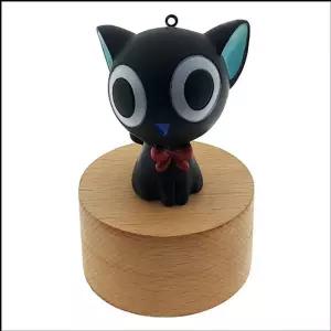 회전 오르골 소형 검은 고양이 4곡 중 선택 1