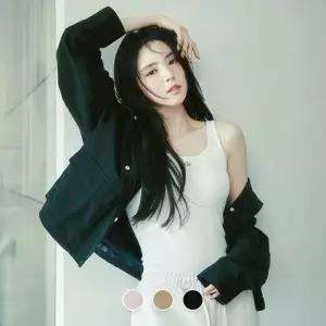 백화점 지오다노 여성 간절기 하이넥 오픈카라 오버핏 코튼나일론 집업 자켓 375511