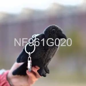 리얼 까마귀 봉제 인형 키링 가방걸이 크로우 키홀더 