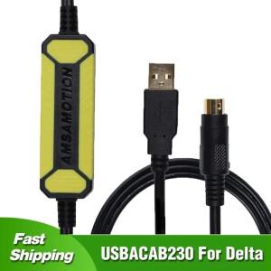 Delta DVP XINJE PLC 14SS211R 프로그래밍 케이블용 USBACAB230 USB-RS232 어댑터 USB-DVP Xinje XC/XD/XE
