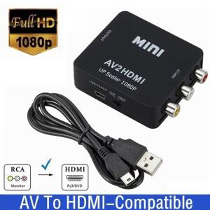 HDMI 호환 AV 변환기 박스 HDMI2AV 1080P RCA CVSB 비디오 컴포지트 스케일러 컨버터 HDTV 플스호환 플스호