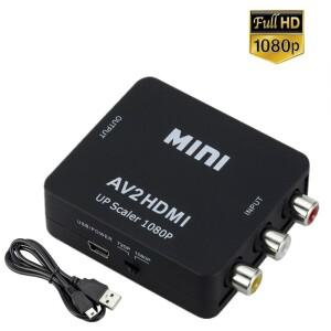 HDMI 호환 AV 어댑터 to RCA 컨버터 1080P 비디오 컴포지트 PC HDTV 프로젝터용