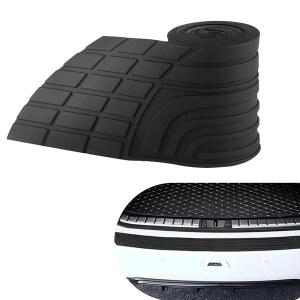 쿠르분 자동차 리어 범퍼 가드, 41인치 x 3.34인치 긁힘 방지 고무 프로텍터, 트리밍 가능 논슬립 트렁크 커버 스트립, SUV, 트럭용 유니버설 외장 액세서리(블랙)