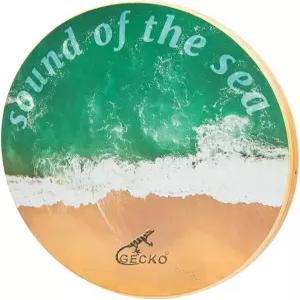 게코 오션 웨이브 타악기 - 명상 감각 놀이 음악 교육 및 라이브 공연을 위한 구슬이 달린 14.6인치