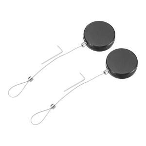 노트북, TV, 150G, 블랙, 2팩용 조절 가능한 코드 테더 방지 잠금 장치가 있는 래치 리모컨 잠금 장치가 있는 3.3피트 접이식 케이블 잠금 장치