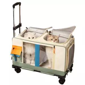 반려동물 캐리어백 여행용 강아지 이동가방 통기성 펫 케이지 야외활동