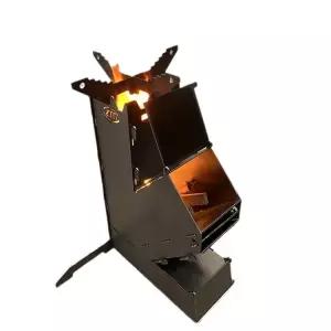 로켓 스토브 장작 화덕 모닥불 우드 스테인레스 조리 난로 캠핑 휴대용