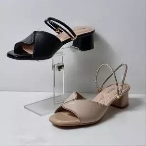 [하프클럽/탠디]미셸by탠디 TC01 여성 4cm 투웨이 샌들 미들힐 큐빅 슬링백 겸용 데일리 슈즈 125034SB4