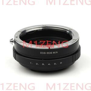 Eos-EOSM 조절식 조리개 어댑터 링 캐논 M EF-M eosm/m2/m3/m5/m6/m10/m50/m100 미러리스 카메라용