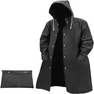 하이킹 낚시견 산책 야외 활동을 위한 남성 재사용 가능한 EVA 롱 레인코트 방풍 방수 트렌치코트