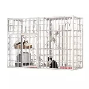 울타리 철망 대형 격리 고양이철망 이동장 애묘 집 고양이장 하우스 철제 접이식