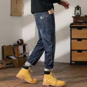 슬램덩크 남성 팬츠 청 캐주얼 가을 트렌드 배기핏 스판 긴 HO3