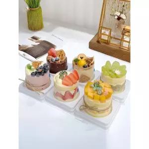 케이크 상자 투명 사각 디저트 용기 카페 포장용기 포장