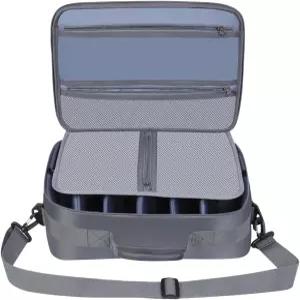 라프런스 플라이 낚시 릴 케이스 맞춤형 칸막이 충격 방지 보관함 보호 기능이 있는 휴대용 여행용 파란색