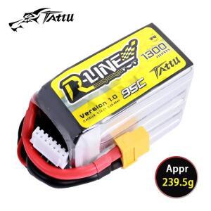 TATTU-R-LINE 1.0 RC 헬리콥터 콥터용 LiPo 배터리 FPV 레이싱 드론 부품 XT60 22.2V 1300mAh 95C