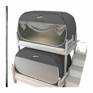 암막난방텐트 원터치 보온 수면 돌고래 5면차광 침대 1개도어 90x190x100cm