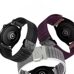 어메이즈핏 티렉스3 스트랩 나일론 웨이브 낙하산 메탈 버클 밴드 