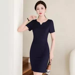 앤트맨 치마 원피스 여친 여름 오피스룩 정장 워킹 반팔 원턱 빅사이즈 OPH2