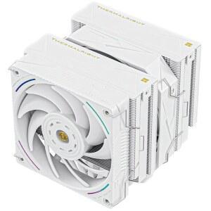 Thermalright Royal Pretor 130 울트라 화이트 CPU 에어 쿨러, PC 더블 타워 쿨러, 고성능 7 히트 파이프 CPU 냉각, 화이트 브러시드 탑 커버, AM4 / AM5용, 인텔 lga1851 /1700 /1150 /1151 /2011