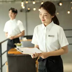 카페 베이커리 서빙 단체복 홀 바리스타 셔츠 유니폼