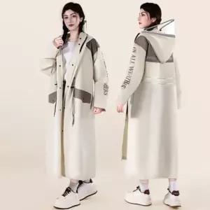 오버핏 롱 레인코트 예쁜 비옷 전신