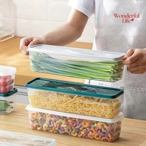 보관 상자 신선 유지 용기 냉장고 뚜껑이있는 주방 신선한 항아리