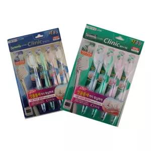 시스테마 클리닉 칫솔 3+1 콤팩트/레귤러