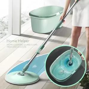 리빙가드 원반형 극세사 통돌이 걸레 걸래 회전 밀대