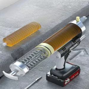 전동 그리스건 무선 충전 구리스 베어툴 중장비 오일 충전식 투명 전동구리스건 주입기