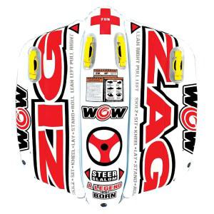 와우 스포츠 지그재그 견인 가능한 보트용 튜브 풍선 - 1~2인용 가능 조향