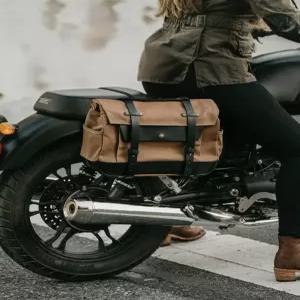 클래식 오토바이 바이크 방수 다용도 사이드백 캔버스