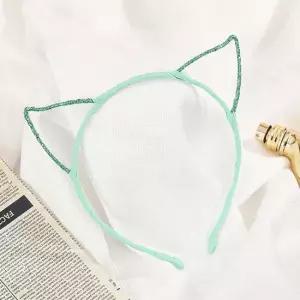고양이귀 헤어밴드 민트 여성 얇은 여름 머리띠 슬림 앞머리고정 세안 얇은 무광 남녀공용