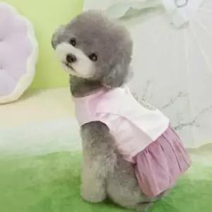 [반려] 애견의류 한복 고양이 강아지 명절 원피스 드레스 애견 원피스 치마 설날