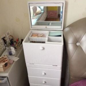 틈새 슬림 화장대 이동식화장대 콘솔 기숙사 이동식 서랍장