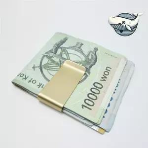 모던 스타일 무광 골드 메탈 지폐 클립 남자머니클립 남성머니클립 지폐홀더 지폐클립