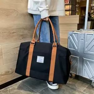 캔버스 보스턴백 여행보조가방 탄탄한쉐입 캐리어결합 넉넉한수납 여행가방