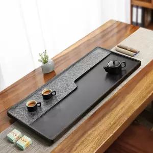 스톤 차트레이 다반 퇴수기 곡선 곡선형 편주 차도구 찻상