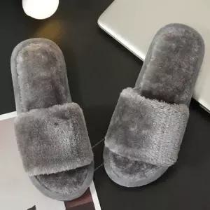 겨울 용 실내화 사무실 선생님 근무 털 슬리퍼 코디 슬리퍼샌들털안감