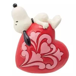 피규어 하트에 누워 있는 스누 13cm 캐릭터 굿즈 인테리어 소품스누피어 키덜트 스누즈 피어 애니어 모형완