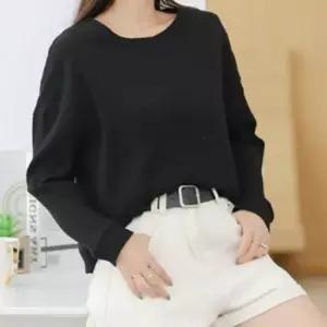 긴팔 노브라티 캡내장 브라캡 골지 노 브라 티셔츠